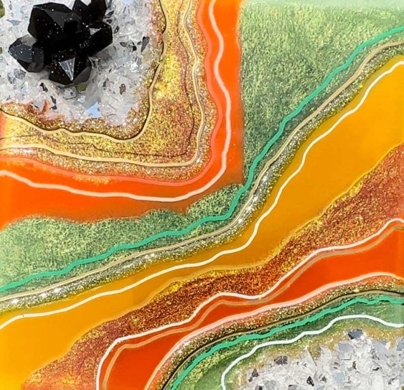 Formation Géode résine epoxy