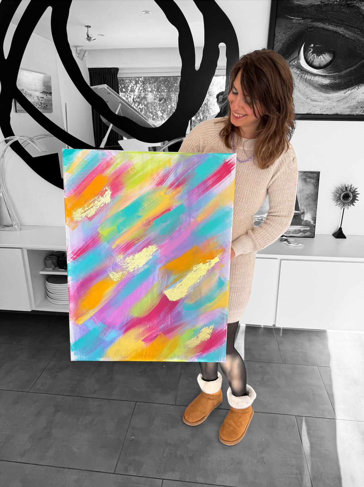 Tableau Original Eclats de couleurs