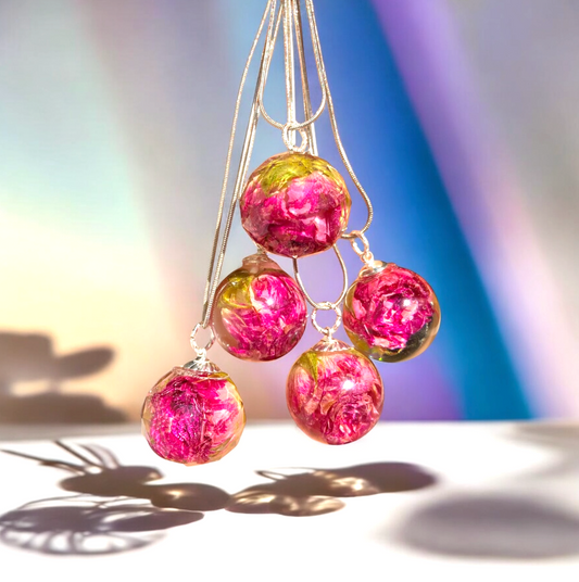 Pendentif Vraie Rose