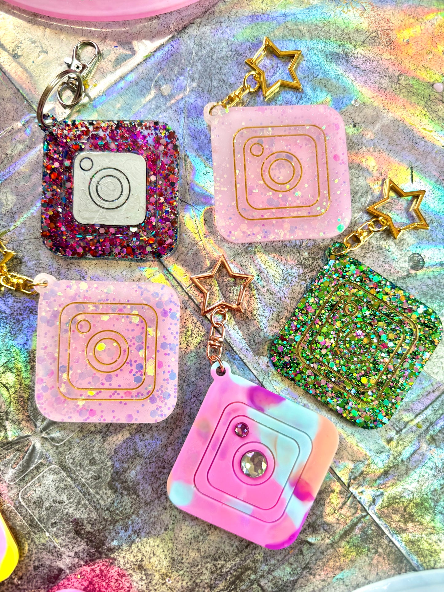 Porte-clés Instagram connecté