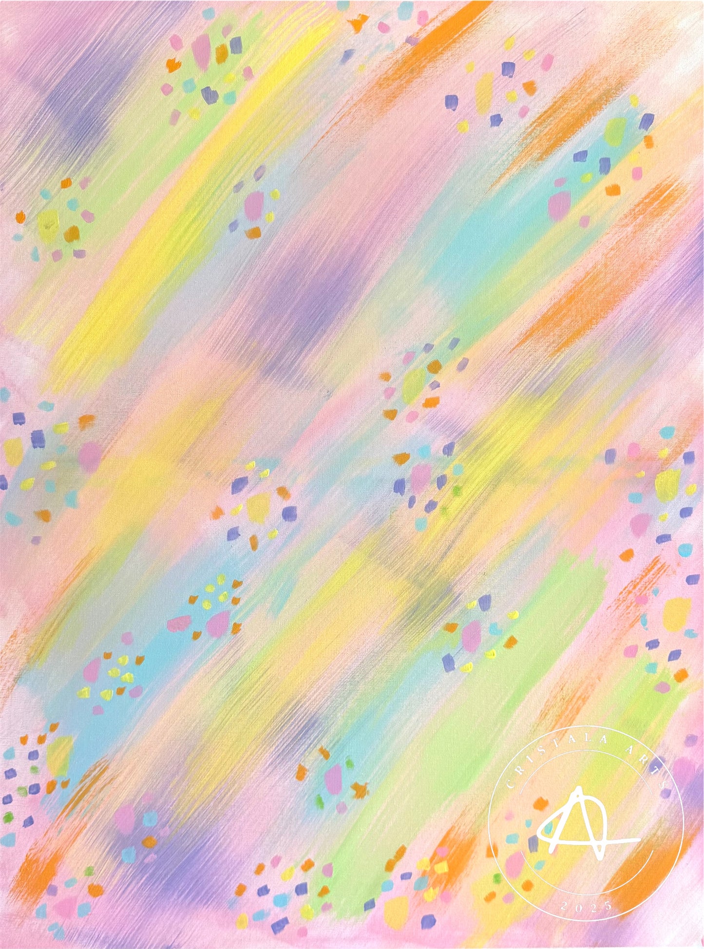 Tableau imprimé Confettis Pastel