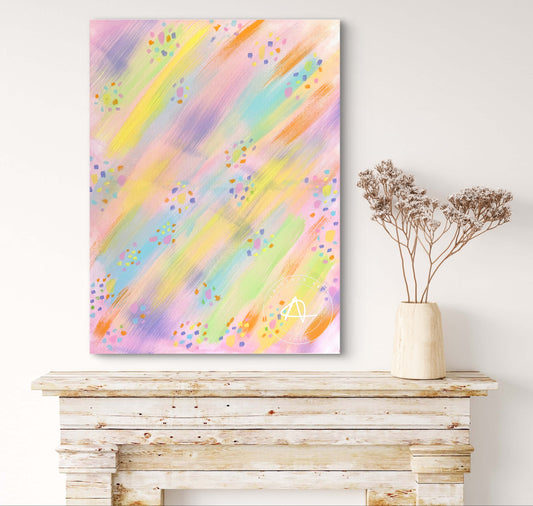 Tableau Original Confettis Pastel
