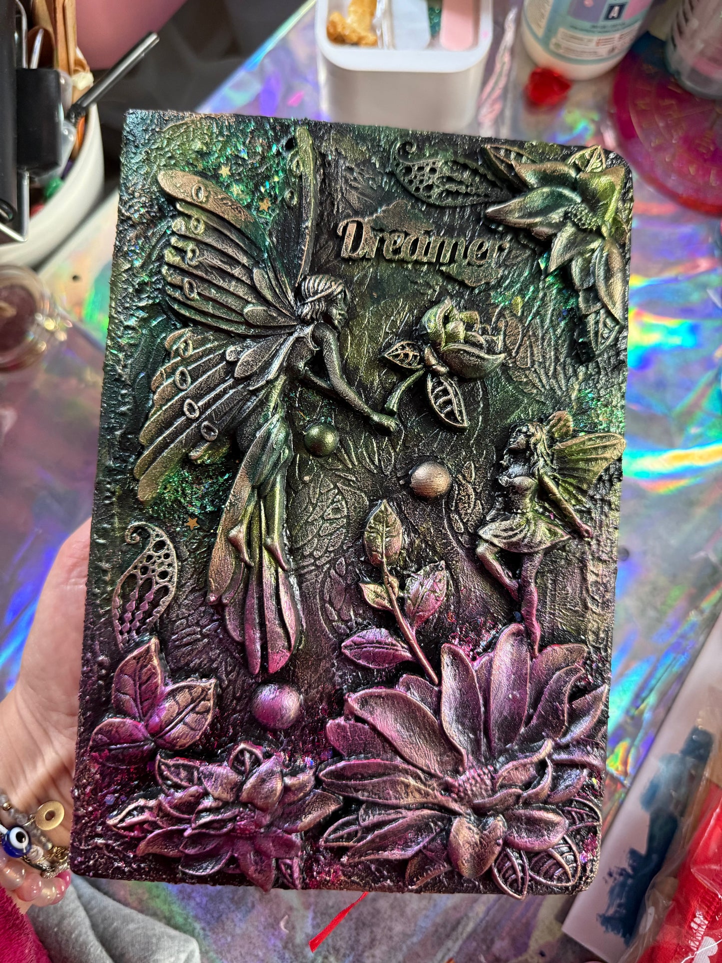 Carnet grimoire luxe Jardin enchanté A5