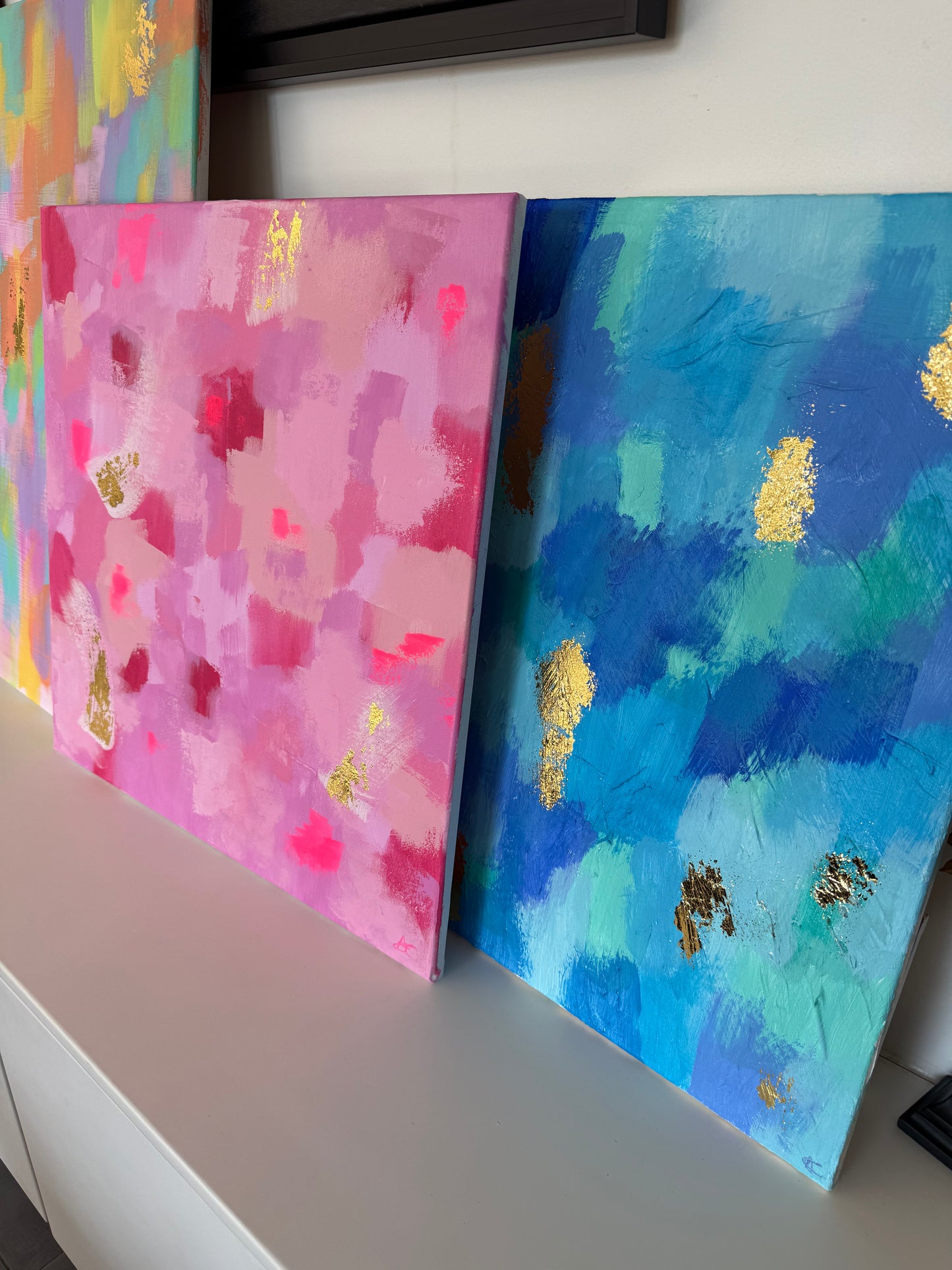Tableau Original Rêverie en Rose