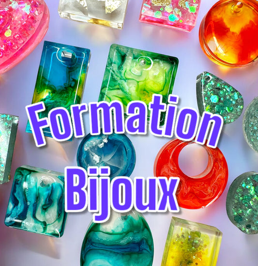 Formation Bijoux résine époxy et UV Visio