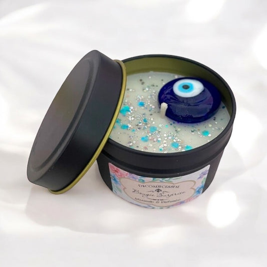 Petite bougie avec oeil de protection