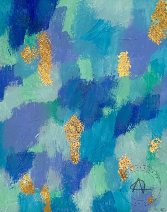 Tableau imprimé Reflet d'Or et de Brume