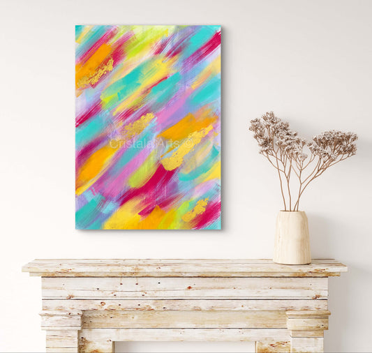 Tableau Original Eclats de couleurs
