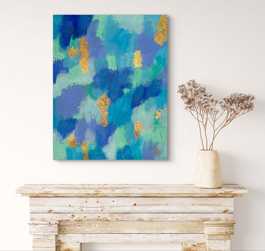 Tableau Original Reflets d'Or et de Brume