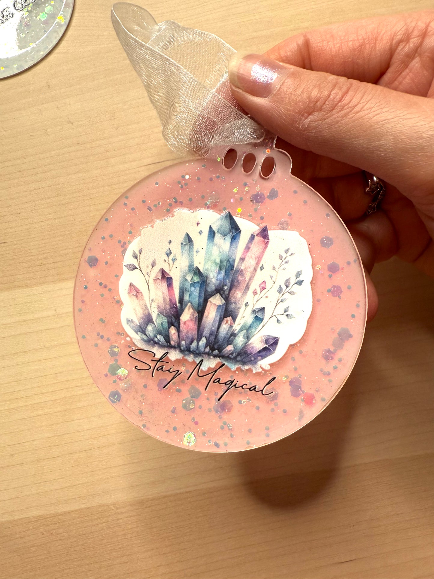 Boule de Noël plate