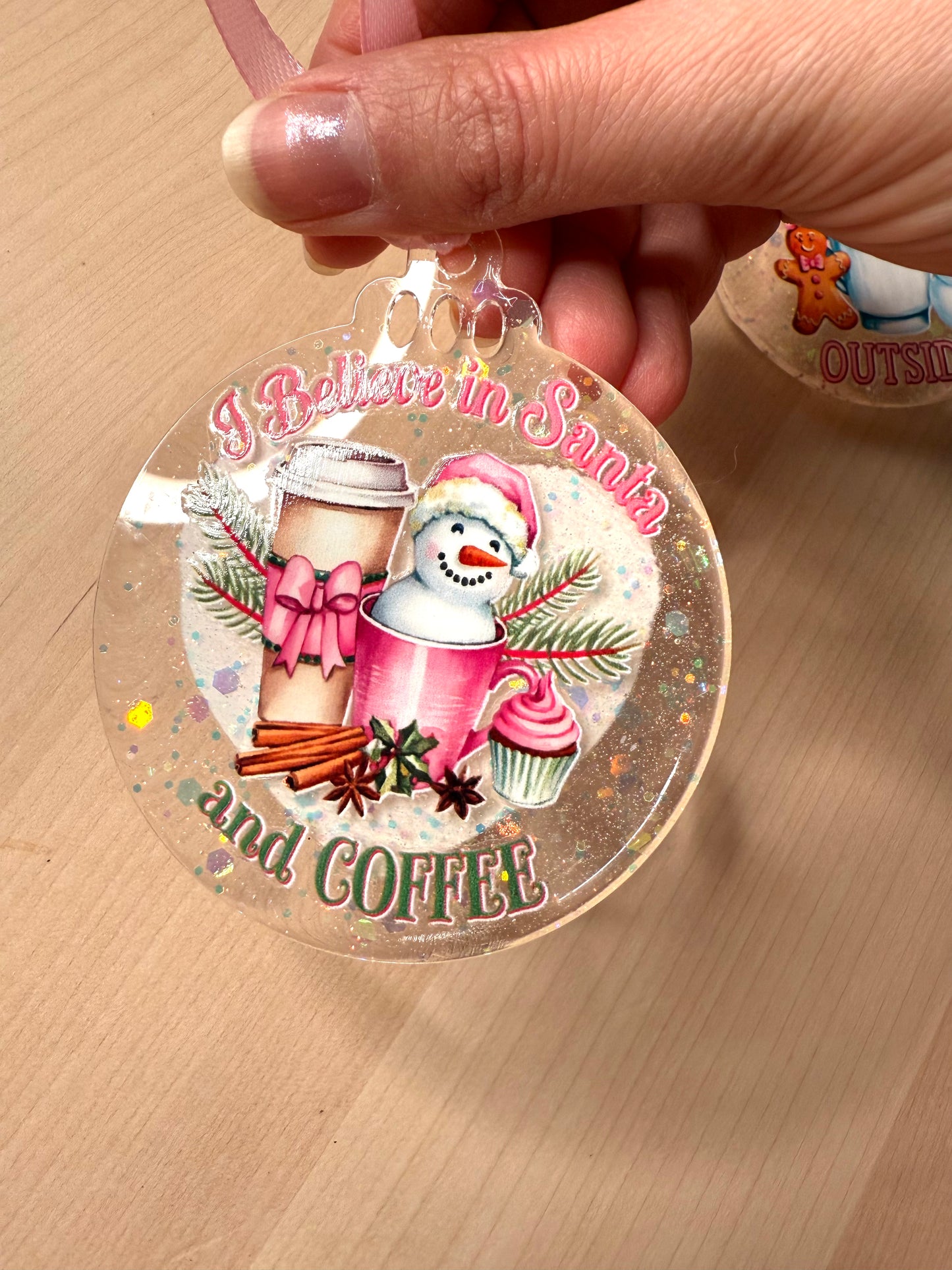 Boule de Noël plate