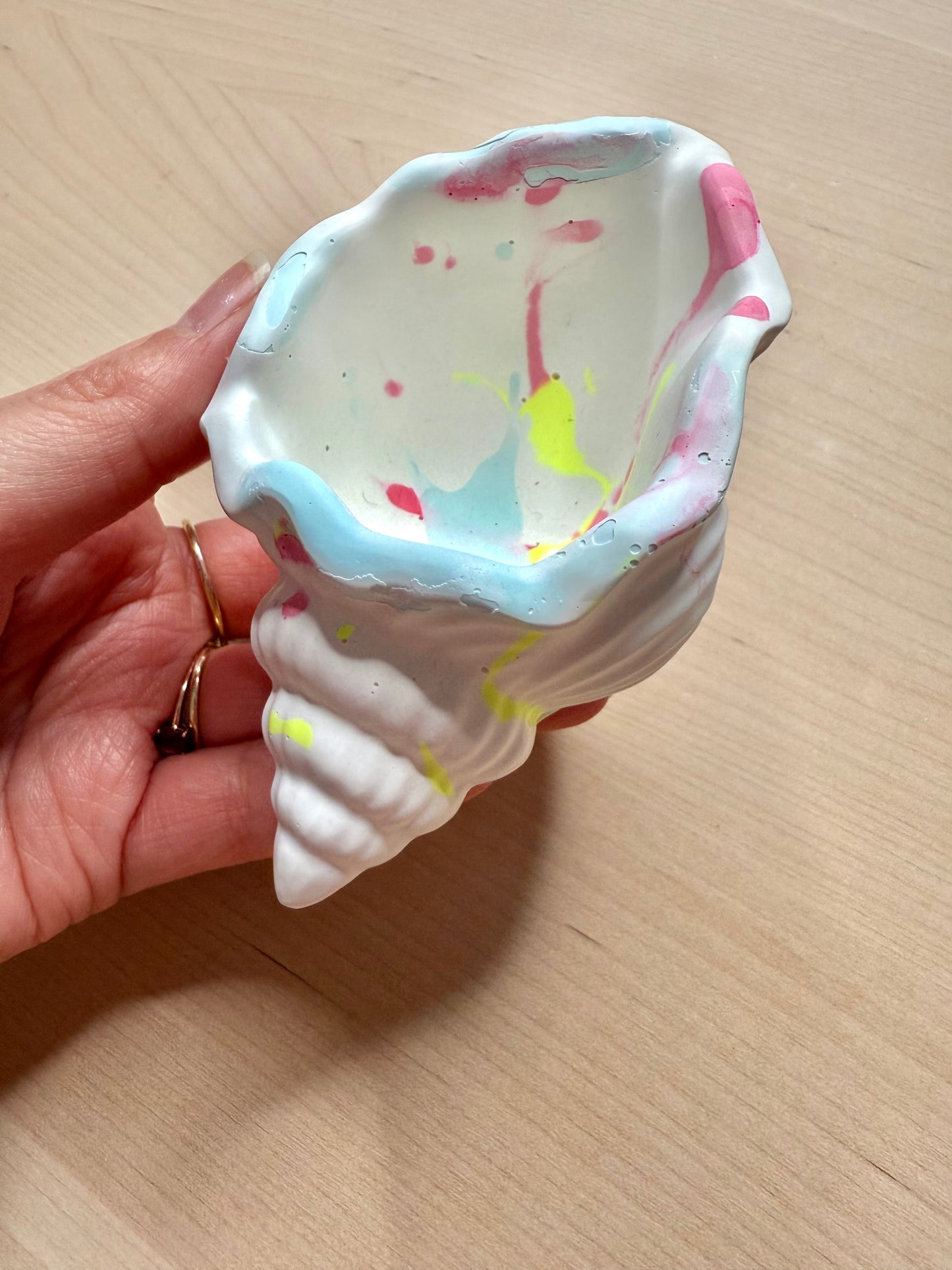 Lot 2 petits vide poches coquillage