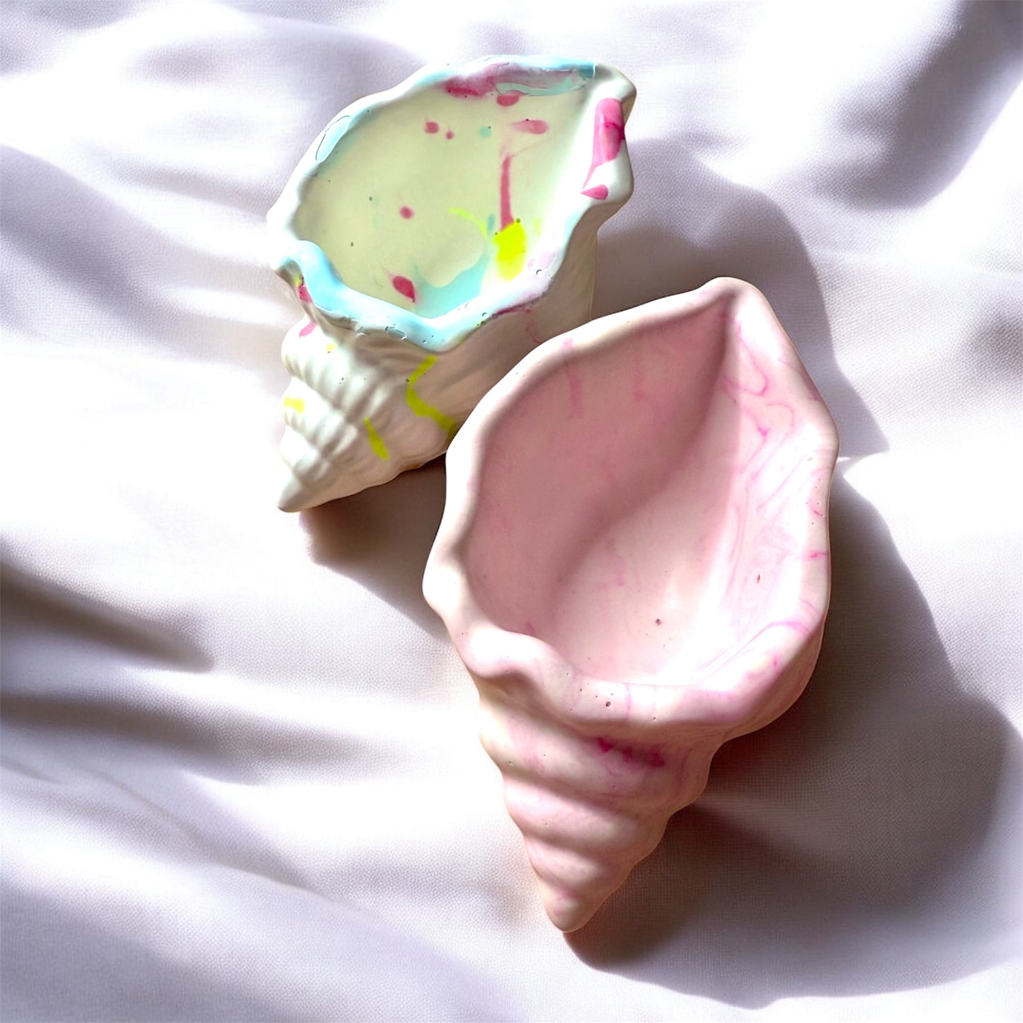 Lot 2 petits vide poches coquillage